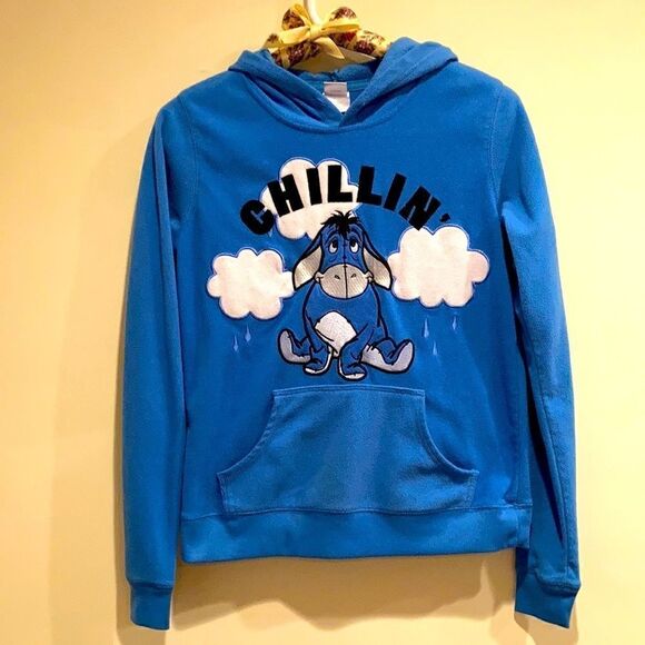 Disney “Chillin” Eeyore Pullover Fleece Hoodie - Picture 1 of 5